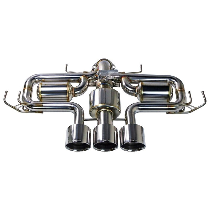 Remark RK-C3076H-09 2023+ Honda Civic Type-R (FL5) Triple Tip Catback Exhaust w/ Triple Tip & Front Pipe