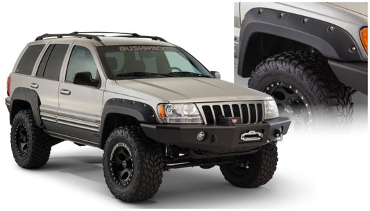 Bushwacker 10071-07 99-04 Jeep Grand Cherokee Cutout Style Flares 2pc - Black