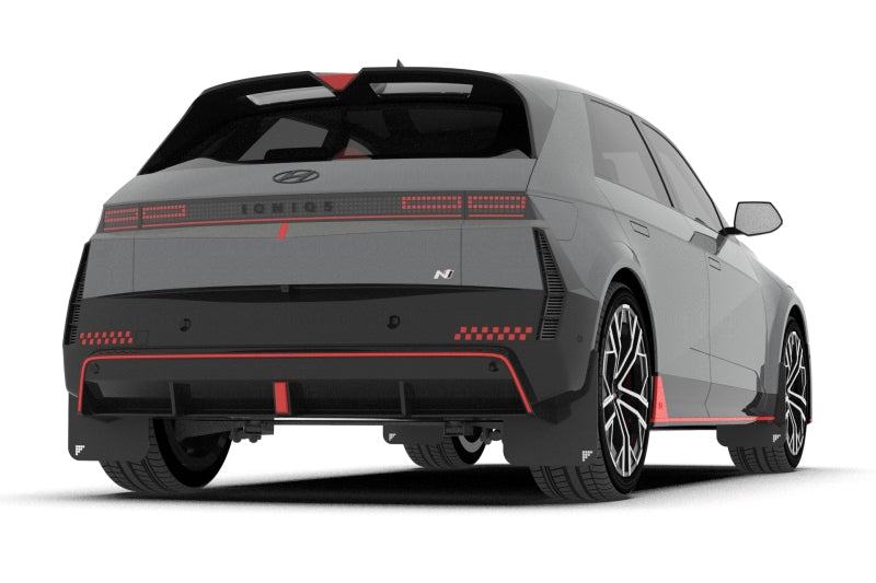 Rally Armor MF117-BAT-BLK-PBL 25-26 Hyundai Ioniq 5 N Black UR Mud Flap Light Blue Battery Logo