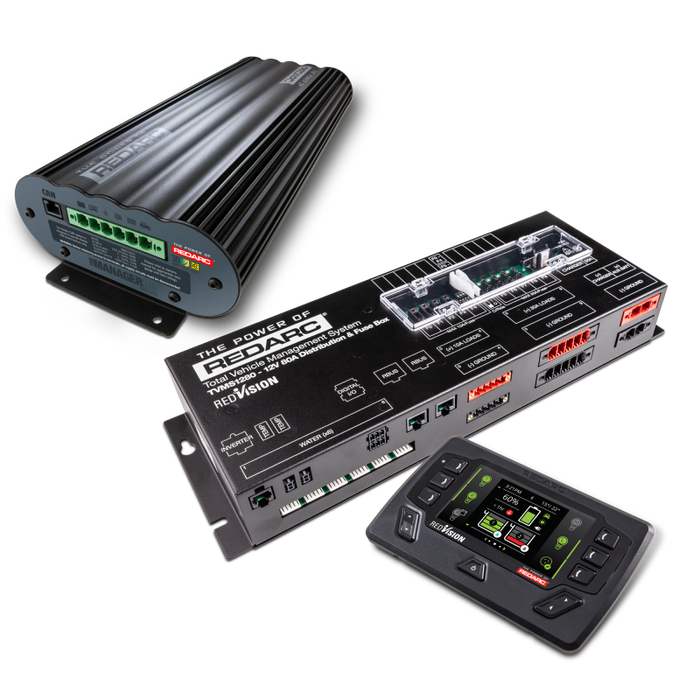 REDARC TVMSKIT05-NA Total Vehicle Management System - Prime w/Manager30 System & RedVision Display