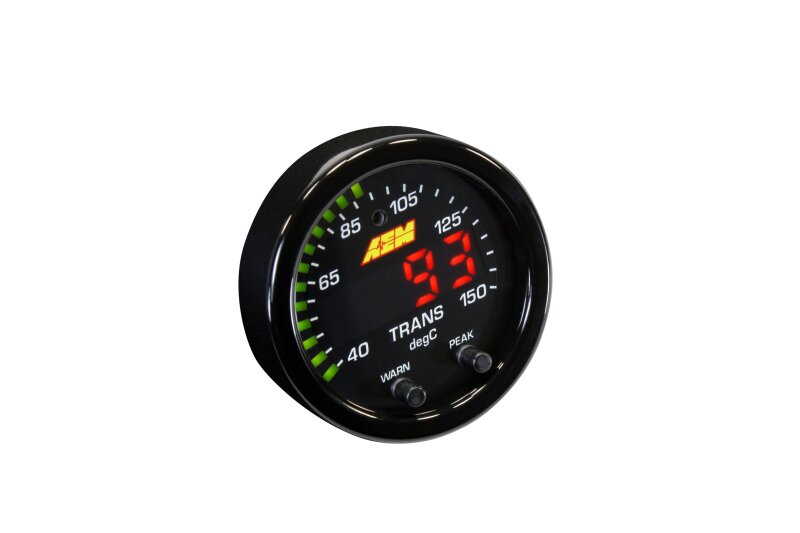 AEM 30-0302 X-Series Temperature 100-300F Gauge Kit (ONLY Black Bezel and Water Temp. Faceplate)