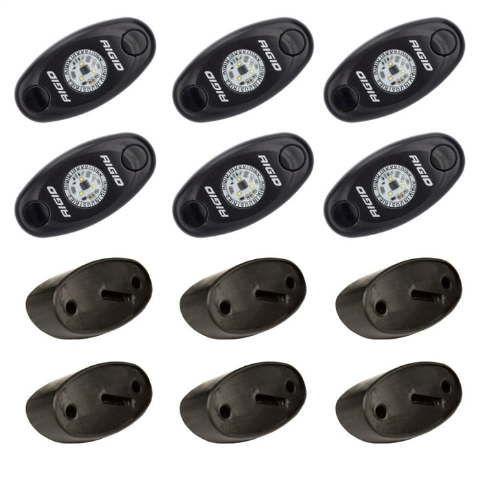 Rigid Industries 400263 Rock Light Kit- Red (6 lights)