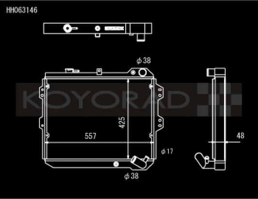 Koyo HH063146 83-85 Mazda RX-7 fits 1.1/1.3L MT (Includes GSL-SE Trim)