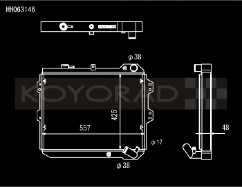 Koyo HH063146 83-85 Mazda RX-7 fits 1.1/1.3L MT (Includes GSL-SE Trim)