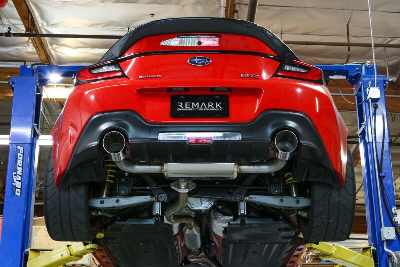Remark RO-TSZ8-SM 22+ Subaru BRZ/Toyota GR86 Axle-Back Exhaust - Stainless Single Wall Tips