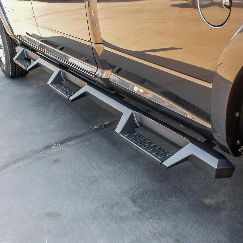 Westin 56-534345 /HDX 19-20 RAM 2500/3500 Crew Cab (8ft Bed) Drop Wheel to Wheel Nerf Step Bars - Txt Black