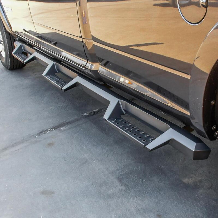 Westin 56-534345 /HDX 19-20 RAM 2500/3500 Crew Cab (8ft Bed) Drop Wheel to Wheel Nerf Step Bars - Txt Black