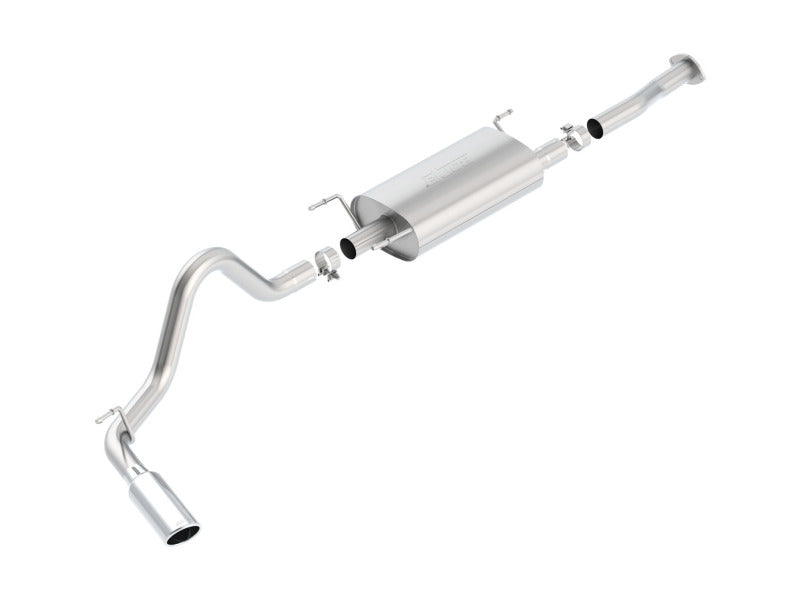 Borla 140680 2016 Toyota Tacoma 3.5L V6 Auto 4DR CC SB S-Type 2.5in Single Left Rear Exit 4in Tip Exhaust