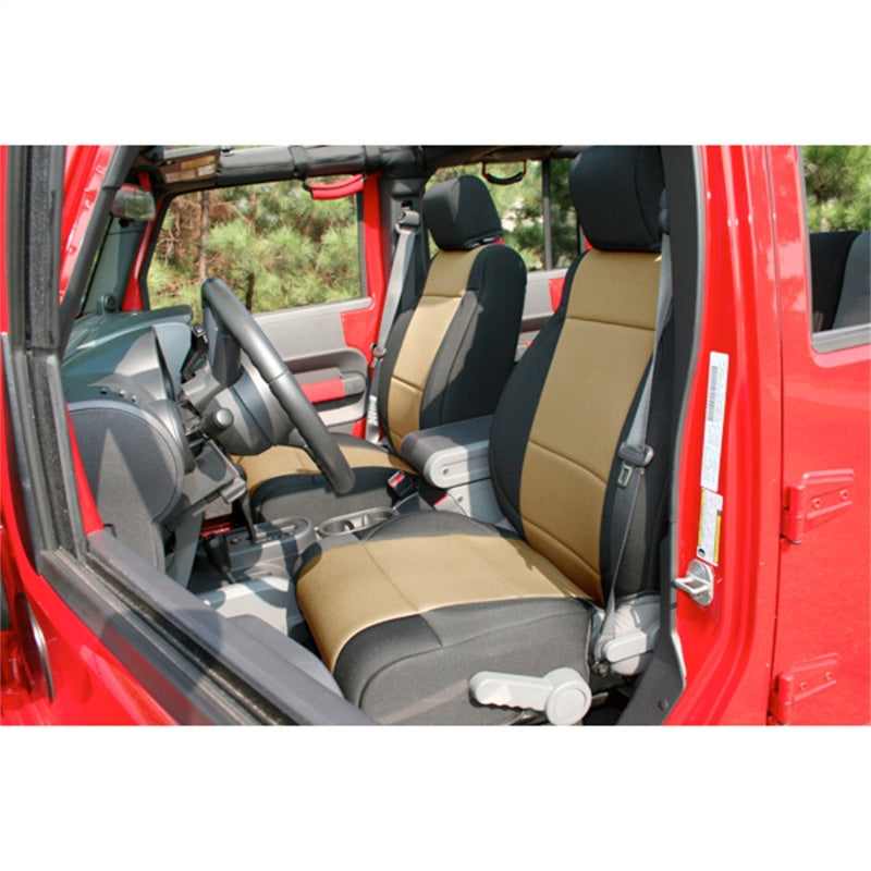Rugged Ridge 13215.04 Neoprene Front Seat Covers 11-18 Jeep Wrangler JK