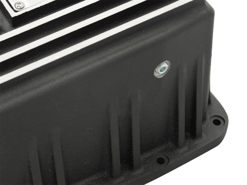aFe 46-70172 Power Transmission Pan Black Machined 09-14 Ford 6R80 F-150 Trucks