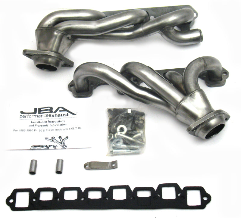 JBA 1628S 87-96 Ford F-150 5.8L SBF 1-5/8in Primary Raw 409SS Cat4Ward Header