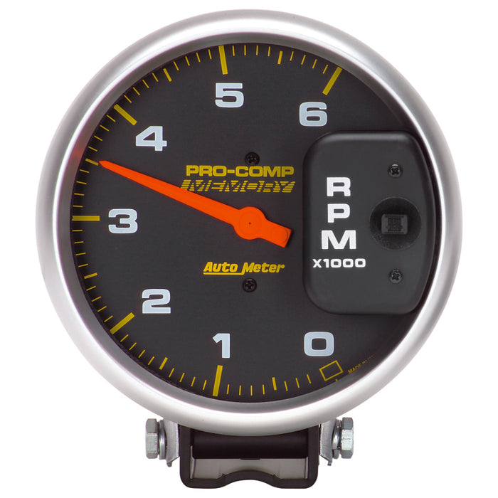 AutoMeter 6806 Autometer 5 inch Diesel 6000 RPM with Memory 4 Pulse Tachometer pedestal Mount