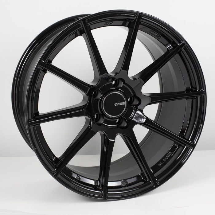Enkei 499-885-6535BK TS10 18x8.5 5x114.3 35mm Offset 72.6mm Bore Black Wheel