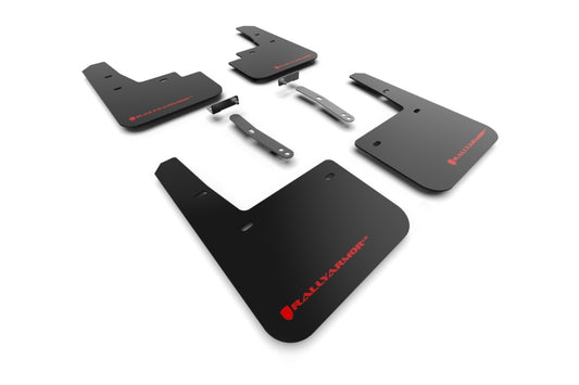 Rally Armor MF83-UR-BLK-RD 22-23 Hyundai Kona N Black UR Mud Flap w/Red Logo