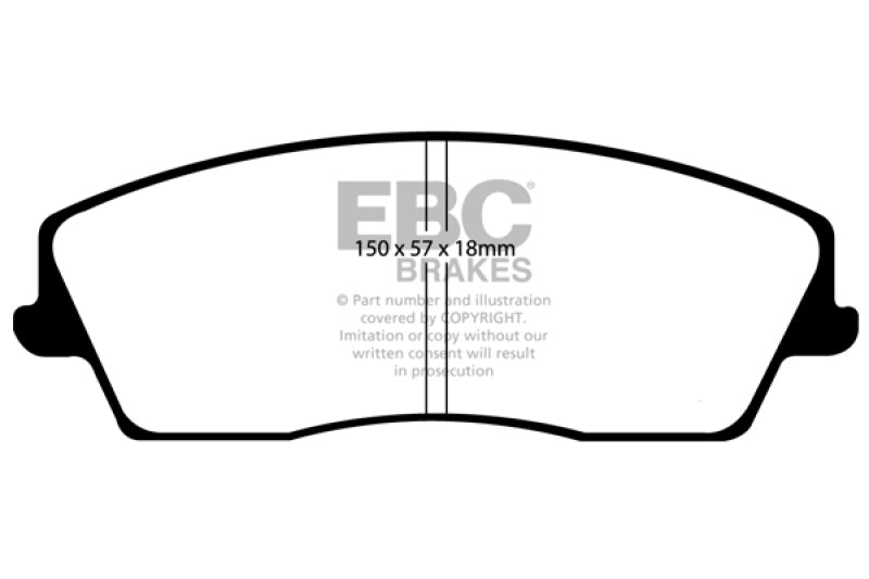 EBC DP41723R 05-09 Chrysler 300 2.7 Yellowstuff Front Brake Pads