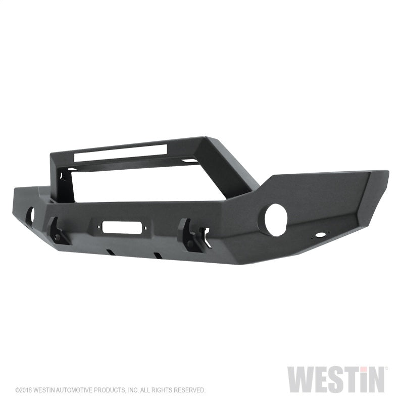 Westin 59-80125 18-20 Jeep Wrangler WJ2 Full Width Front Bumper w/LED Light Bar Mount Textured Black