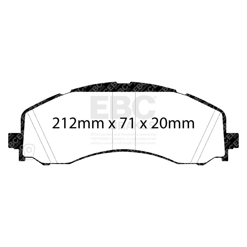 EBC ED93122 2019+ Dodge RAM 1500/3500 (4WD) Extra Duty Front Brake Pads