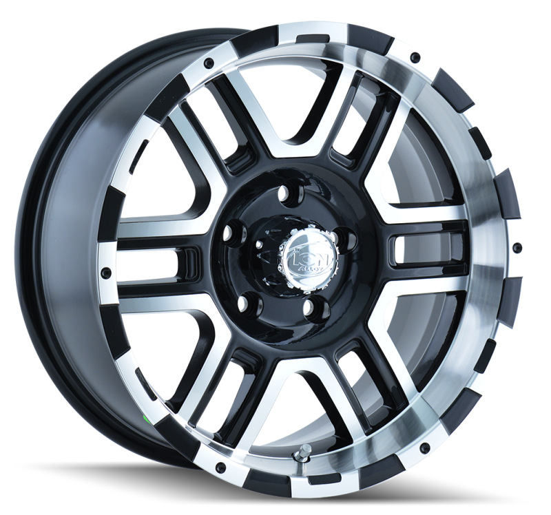 ION Wheels 179-6881B ION Type 179 16x8 / 8x165.1 BP / 10mm Offset / 130.8mm Hub Black/Machined Wheel