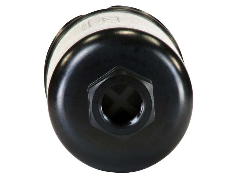 AEM 50-1009 400LPH High Pressure Inline Fuel Pump - M18x1.5 Female Inlet to M12x1.5 Male Outlet