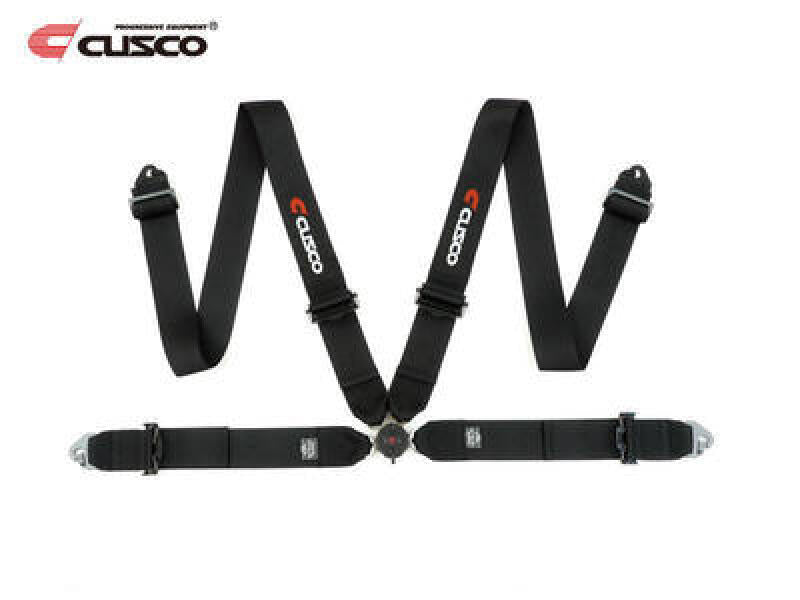 Cusco 00B CRH N4BK Universal 4 Point 3in Shoulder 3in Lap w/ Eyebolts (7/16-20UNF Thread) Racing Harness - Black