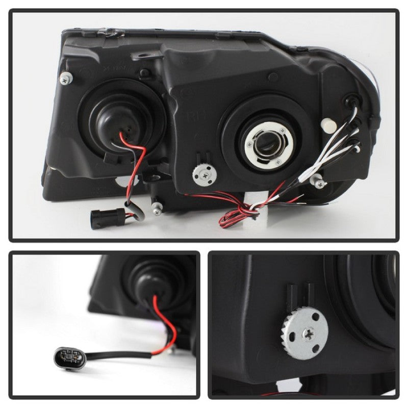 SPYDER 5011152 Spyder Jeep Grand Cherokee 99-04 Projector Headlights LED Halo LED Chrm - PRO-YD-JGC99-HL-C