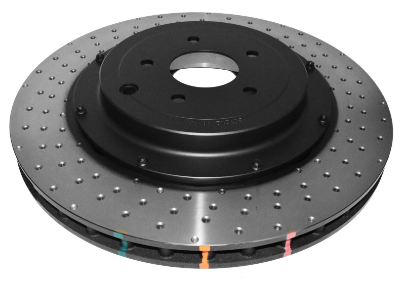 DBA DBA52632BLKXD 12-19 Jeep Grand Cherokee SRT8 5000 Series Drilled Front Brake Rotor 2 Piece w/ Hats