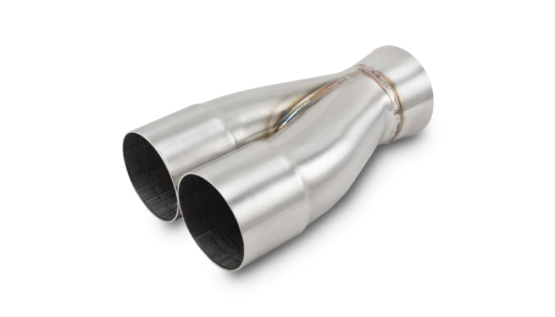 Vibrant 10358 2-1 SS Merge Collectors (2-1/2in Inlet Slipover ID 3in Outlet OD) - Sold Individually