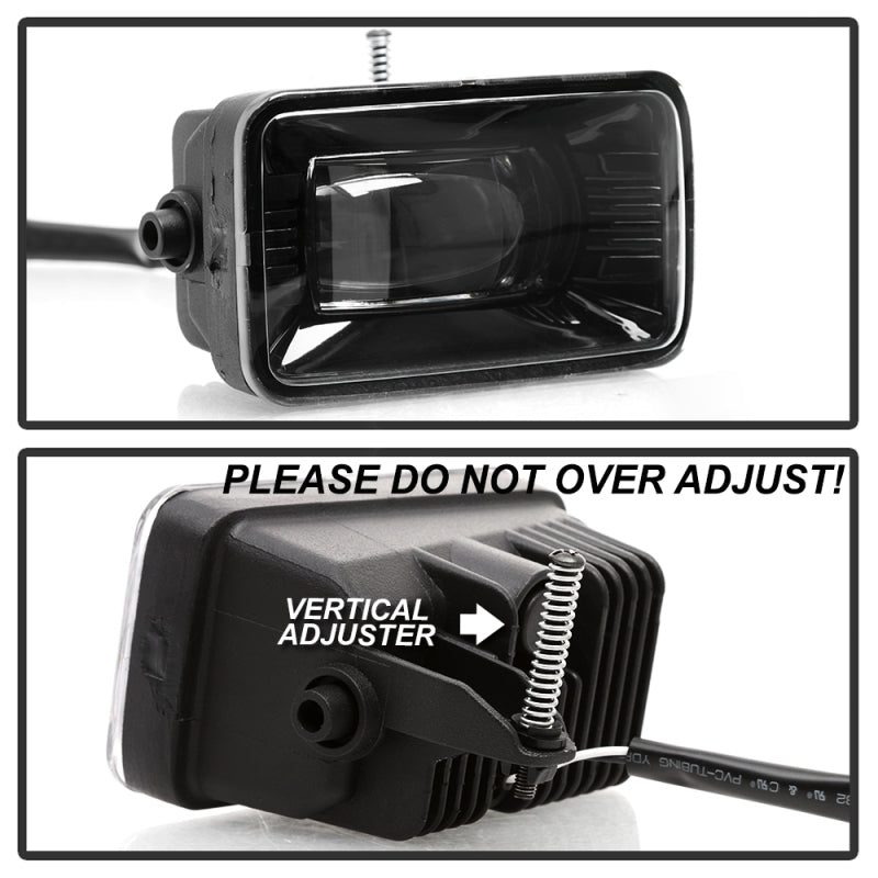 SPYDER 9043277 Spyder 15-18 Ford F-150 / 17-18 Ford F-250/F-350 Full LED Fog Lights - w/o Switch (FL-LED-PRO-4)