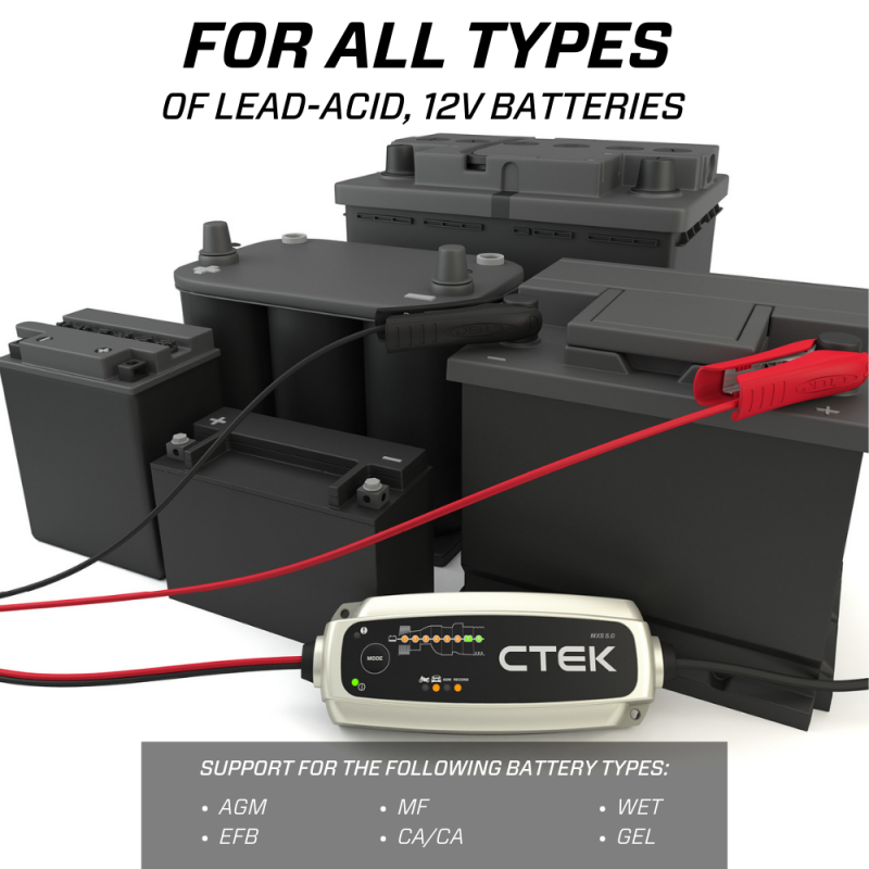 CTEK 40-206 Battery Charger - MXS 5.0 4.3 Amp 12 Volt