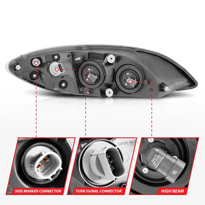 ANZO 131032 ANZ Crystal Headlights