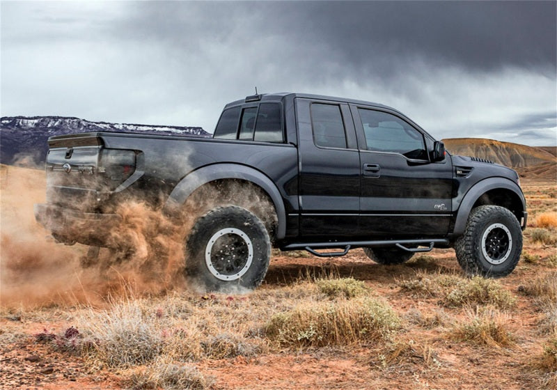 N-Fab F1585CC-TX Nerf Step 15-17 Ford F-150 SuperCrew - Tex. Black - Cab Length - 3in