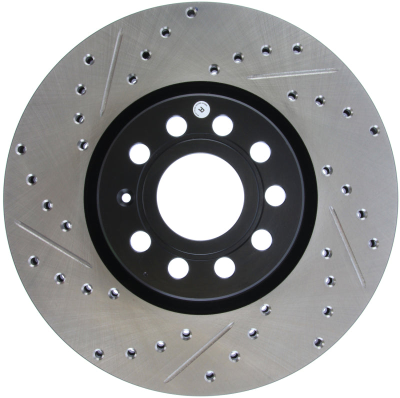Stoptech 127.33098R StopTech Slotted & Drilled Sport Brake Rotor