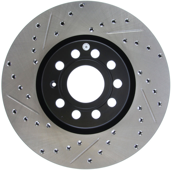 Stoptech 127.33098R StopTech Slotted & Drilled Sport Brake Rotor