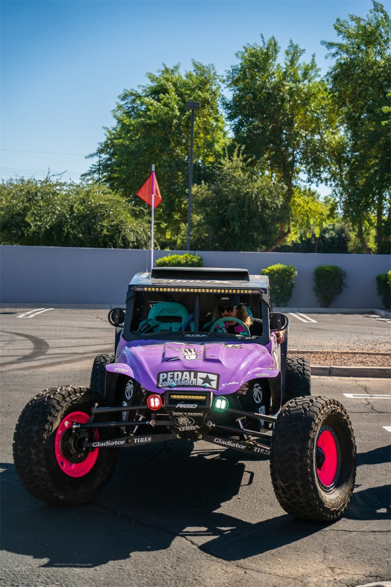 Rigid Industries 36204-SHREDDY x SHREDDY 360-Series 6in Lights w/Wt Bcklght (2) + 6 Covers (2 Pink/2 Teal/2 Blk)