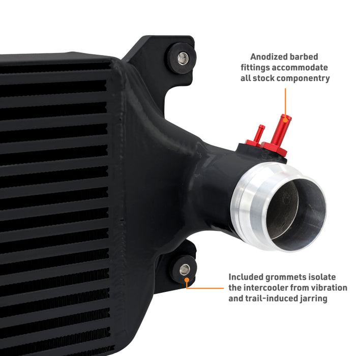 Mishimoto MMINT-TAC-24KBKBK 24+ Tacoma Performance Intercooler Kit - BK Cooler - BK Pipes