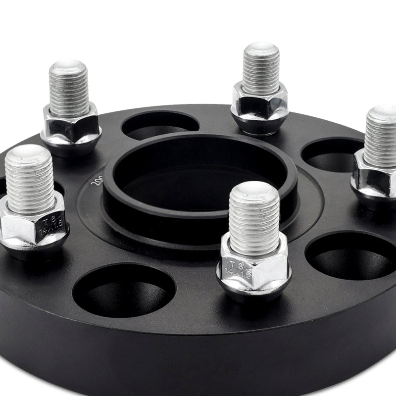 Mishimoto MMWS-013-250BK Wheel Spacers - 5x120 - 64.1 CB - M14 x1.5 - 25mm - BK