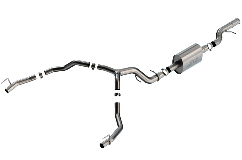 Borla 140890 21-22 Cadillac Escalade 6.2L V8 2/4WD 4DR S-Type Cat-Back Exhaust w/ Factory Bezel Tips