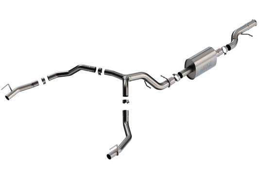 Borla 140890 21-22 Cadillac Escalade 6.2L V8 2/4WD 4DR S-Type Cat-Back Exhaust w/ Factory Bezel Tips