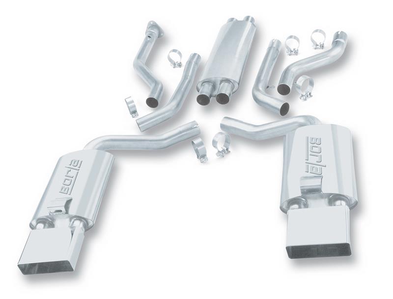 Borla 14385 92-96 Chevrolet Corvette Hatchback/Conv 5.7L 8cyl 4/6 Spd Touring SS Catback Exhaust
