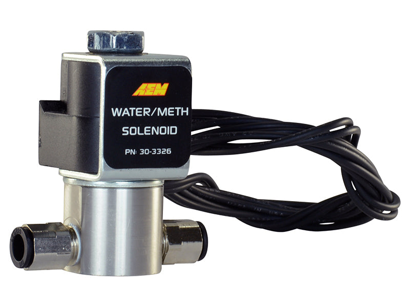 AEM 30-3326 Water/Methanol Injection System - High-Flow Low-Current WMI Solenoid - 200PSI 1/8in-27NPT In/Out