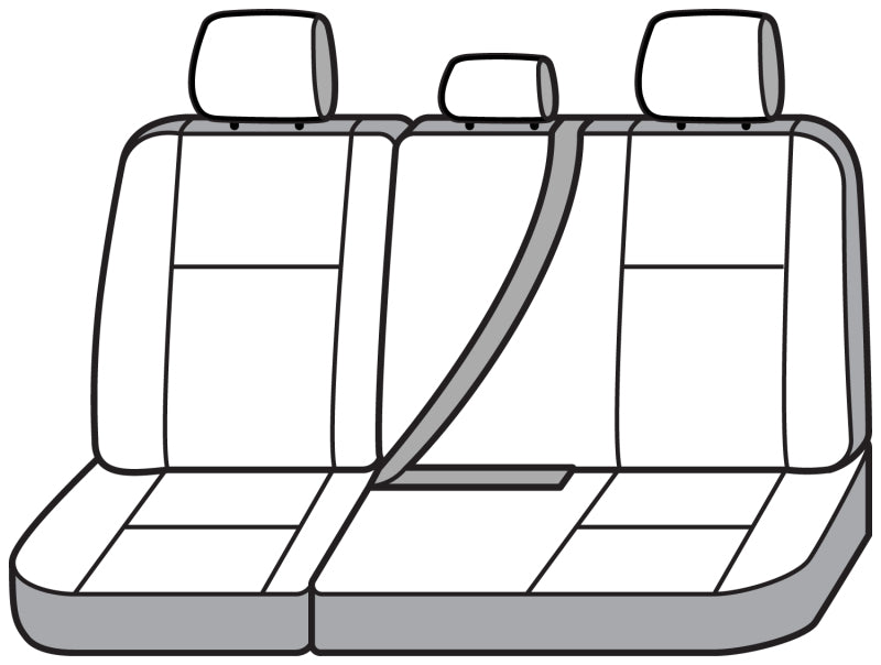 Covercraft SS8446PCCH 15-18 Ford F150 Polycotton SeatSaver Custom Second Row Seat Covers - Charcoal