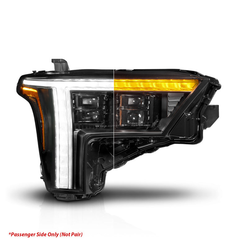 ANZO 111599X-R 22-24 Toyota Tundra (w/Factory LED Refl.) Z-Series Full LED Proj Headlights - Pass. Side ONLY
