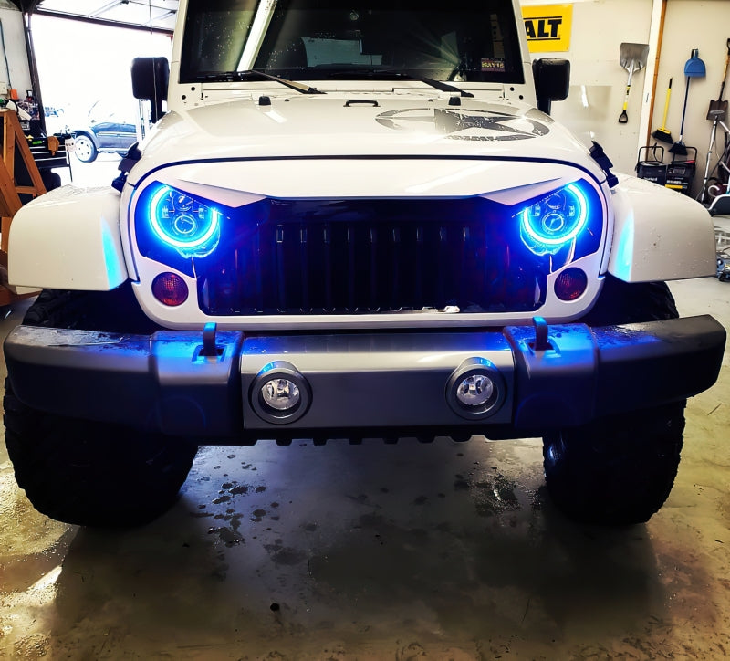 ORACLE Lighting 5769-334 Oracle 7in High Powered LED Headlights - Black Bezel - ColorSHIFT No Controller