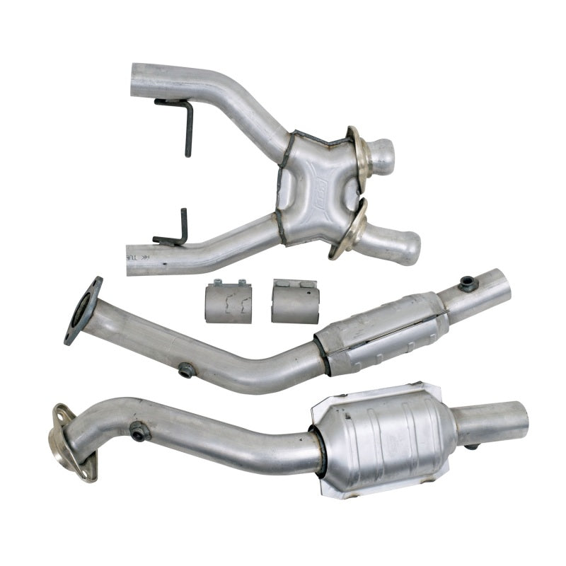 BBK 1618 96-98 Mustang 4.6 Cobra High Flow X Pipe With Catalytic Converters - 2-1/2
