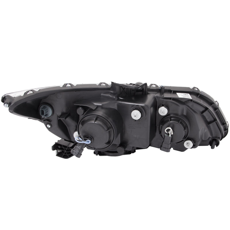 ANZO 121479 2012-2015 Honda Civic Projector Headlights w/ U-Bar Black