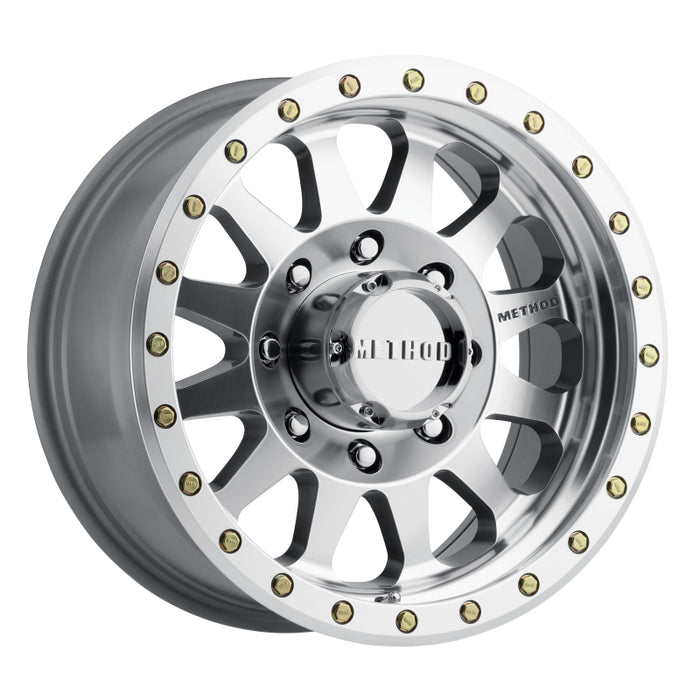 Method Wheels MR30478587300 Method MR304 Double Standard 17x8.5 0mm Offset 8x170 130.81mm CB Machined/Clear Coat Wheel