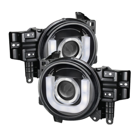 SPYDER 5075314 Spyder Toyota FJ Cruiser 07-14 Projector Halogen Model- 3D DRL LED Blk PRO-YD-TFJ07-3DDRL-BK