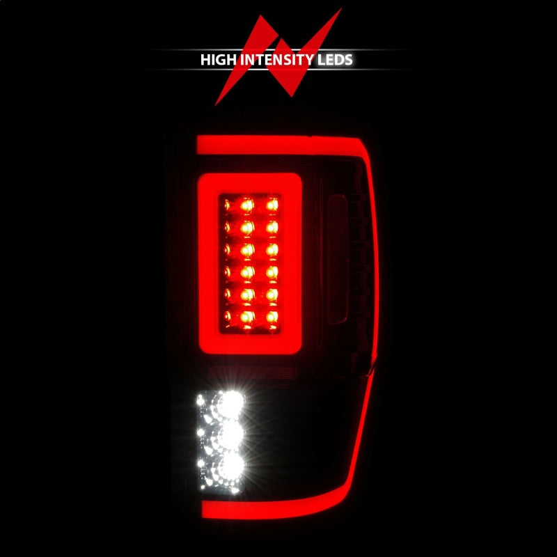 ANZO 311447 19-22 Ford Ranger Full LED Taillights w/ Lightbar Sequential Signal Black Housing/Smoke Lens