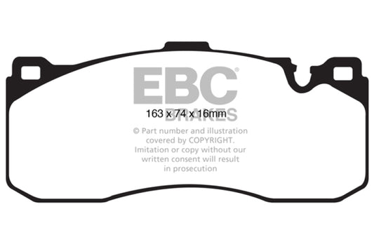 EBC DP41995R 08-10 BMW 135 3.0 Twin Turbo Yellowstuff Front Brake Pads