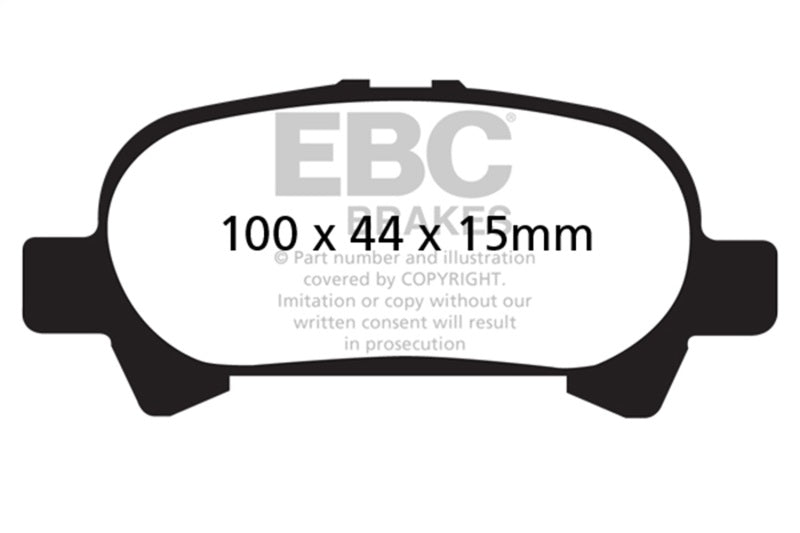 EBC DP41715R 00-04 Toyota Avalon 3.0 Yellowstuff Rear Brake Pads